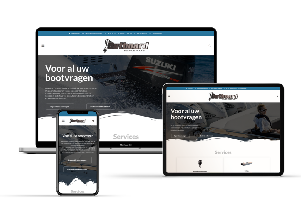 Outboard Service Noord Mockup